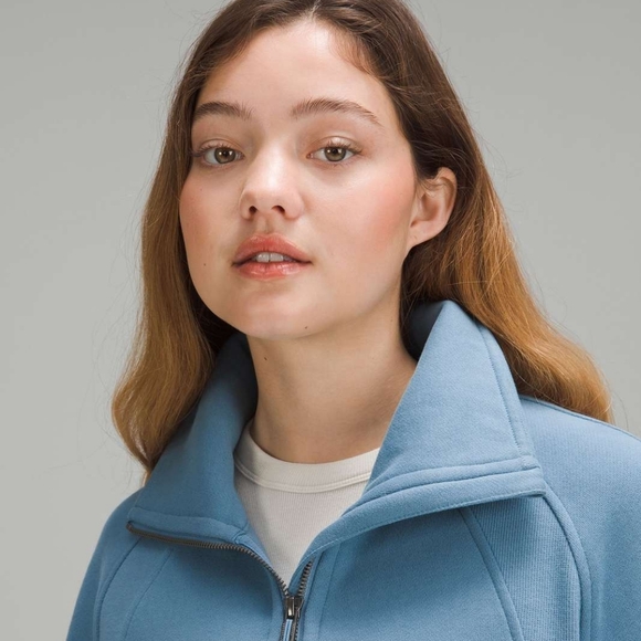 Lululemon Scuba Oversized Funnel Neck Half Zip Utility Blue - Picture 4 of 11